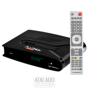 Receptor Satélite Azamerica Platinum GX Pro