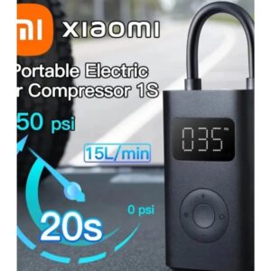 Bomba de ar Xiaomi 1S compressor de ar elétrico, insuflador multitool para bicicleta pneu carro automotivo LED, original, novo