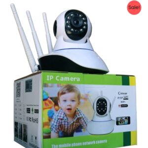 Camera IP 3 Antenas Robo Wifi 360º 720p Hd Visão Noturna